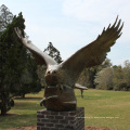 fonderie de bronze artisanat en métal grande bronze sculpture d&#39;aigle pour jardin